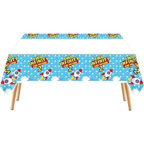 Taimowei Toy قصة لطيفة لوازم حفلات أعياد الميلاد حزمة مفارش طاولة بلاستيكية للأطفال لعبة قصة لطيفة ديكورات حفلات أعياد الميلاد 70 × 42.9 بوصة قطعتان in Kuwait