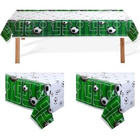 3 قطع أغطية طاولة كرة القدم، غطاء طاولة بنمط كرة القدم من البلاستيك مطبوع عليه غطاء طاولة رياضي لمناسبة كرة القدم، مجموعة لوازم الحفلات بطابع كرة القدم، حفلة عيد ميلاد، حدث خارجي، ديكور حدث المدرسة in Kuwait