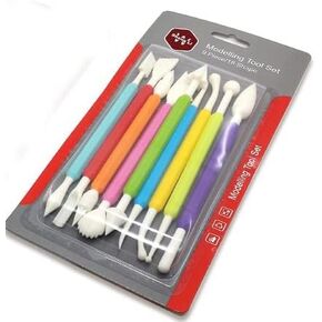 بيرفكت كرافت مجموعة ادوات نحت الفخار والطين من 9 قطع، ادوات نحت الطين السيراميك مع شنطة حمل للاطفال المبتدئين الخبراء، لتنعيم نمذجة الفخار، ادوات بطرف ستيل بمقابض خشبية in Kuwait