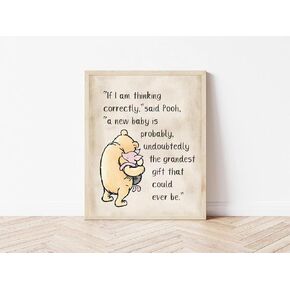 8 × 10 قطع مركزية بتصميم اقتباسات ويني للطاولات، لافتة كلاسيكية لحفلات استقبال المولود الجديد، ديكور للغرفة، مثالية لتزيين حفلات عيد ميلاد بوه، لوازم الحضانة وحديثي الولادة in Kuwait