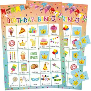 FANCY LAND Birthday Bingo Game 24 Players for Kids Party Game Supplies in Saudi Arabia