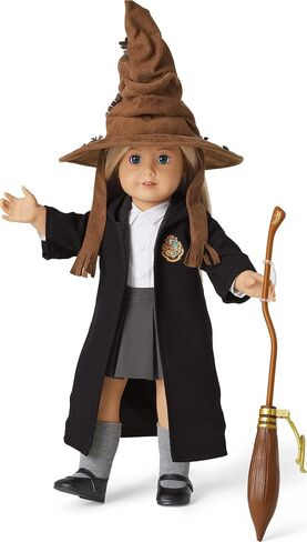 American Girl Harry Potter 18-inch Doll Accessories Hogwarts Sorting Hat plus Nimbus 2000 Broomstick, For Ages 6+ in Saudi Arabia