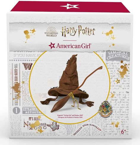 American Girl Harry Potter 18-inch Doll Accessories Hogwarts Sorting Hat plus Nimbus 2000 Broomstick, For Ages 6+ in Saudi Arabia