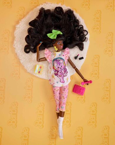 Barbie Rewind Doll & Accessories with Curly Blonde Hair & 1980s-inspired Prom Queen Outfit, Collectible & Displayable in Saudi Arabia
