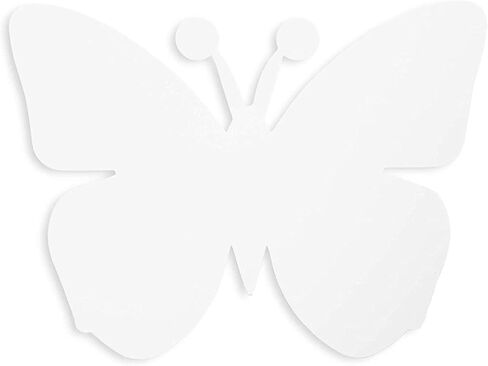 Bright Creations Paper Butterfly Cutouts for Crafts (7.5 x 6 in, White, 50 Pack) in Saudi Arabia