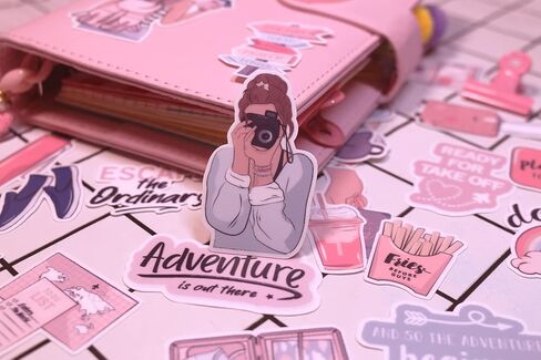 ملصقات سفر للفتيات الرائعة من ALOHA SUN لمخططات سجل القصاصات ودفاتر الملاحظات / شارات مقاومة للماء لزجاجات المياه وحقيبة الهاتف المحمول / ملصقات جمالية للأطفال والمراهقين والبالغين لتزيين الحرف اليدوية (36 قطعة) in Kuwait