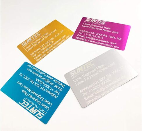 50 Pack Thick Aluminum Business Card Blanks, Metal Plaque Blank 0.5mm Laser Engraving Material, Sublimation, CNC, Base Plate Multipurpose (Green) in Saudi Arabia