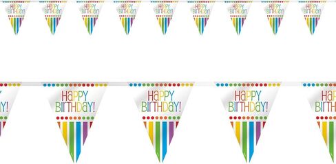 Unique Favors Rainbow Party Cellophane Bags | 11" x 5" | 20 Pcs, Multicolor in Kuwait