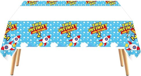 Taimowei Toy قصة لطيفة لوازم حفلات أعياد الميلاد حزمة مفارش طاولة بلاستيكية للأطفال لعبة قصة لطيفة ديكورات حفلات أعياد الميلاد 70 × 42.9 بوصة قطعتان in Kuwait