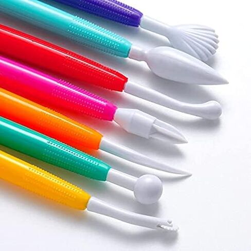 بيرفكت كرافت مجموعة ادوات نحت الفخار والطين من 9 قطع، ادوات نحت الطين السيراميك مع شنطة حمل للاطفال المبتدئين الخبراء، لتنعيم نمذجة الفخار، ادوات بطرف ستيل بمقابض خشبية in Kuwait