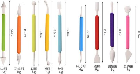 بيرفكت كرافت مجموعة ادوات نحت الفخار والطين من 9 قطع، ادوات نحت الطين السيراميك مع شنطة حمل للاطفال المبتدئين الخبراء، لتنعيم نمذجة الفخار، ادوات بطرف ستيل بمقابض خشبية in Kuwait