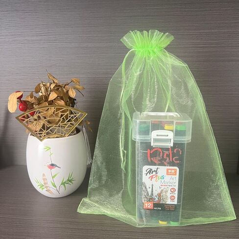 30 قطعة من أكياس الأورجانزا من LYSXP مقاس 25.4 × 35.56 سم، حقائب كبيرة شفافة من الأورجانزا لحفلات الزفاف مع أكياس حلوى لحفلات الكريسماس... in Kuwait