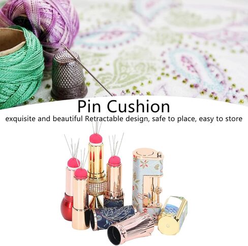 وسادة دبابيس بتصميم قابل للسحب من Zerodis، وسادة رائعة على شكل أحمر الشفاه، وسادة إبرة الخياطة المنزلية المحمولة in Kuwait