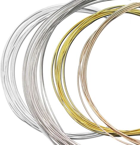 925 Sterling Silver Wire DIY Jewelry 18Ga Round Beading (Platina Plated) in Kuwait