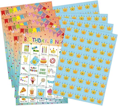 FANCY LAND Birthday Bingo Game 24 Players for Kids Party Game Supplies in Saudi Arabia