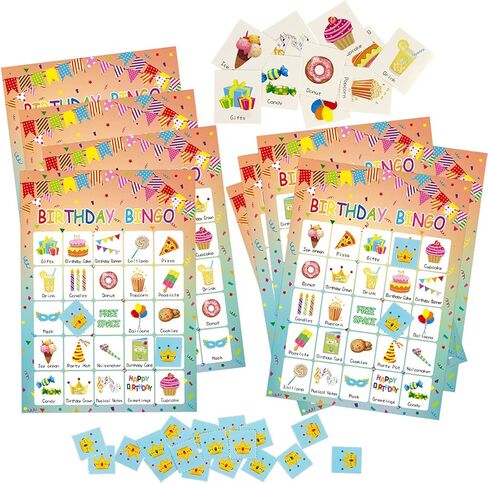FANCY LAND Birthday Bingo Game 24 Players for Kids Party Game Supplies in Saudi Arabia