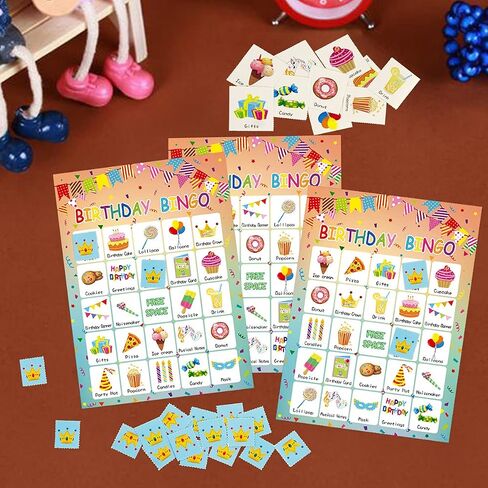 FANCY LAND Birthday Bingo Game 24 Players for Kids Party Game Supplies in Saudi Arabia