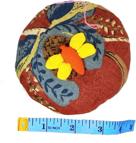 PeavyTailor Emery Pin وسادة 10 أونصة منظم تخزين الإبر، وسائد دبوسية مصنوعة يدويًا للخياطة. وسادة إبرة على شكل لطيف لخياطة الحرف اليدوية - الخنفساء الحمراء in Kuwait