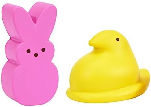 مجموعة حشو سلة عيد الفصح من الفوم من ليتل كيدز بيبس على شكل فرخ أو أرنب إسفنجي بطيء الارتفاع، ستختلف الشخصية متعددة الألوان in Kuwait