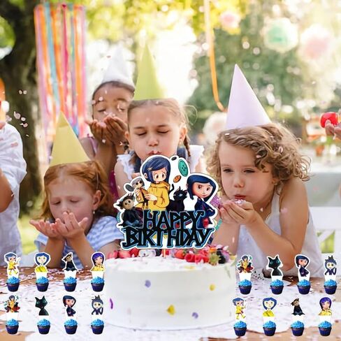 زينة حفلات اعياد الميلاد من كورالين تتضمن 25 قطعة من اعواد تزيين الكيك والكب كيك لمستلزمات حفلات اعياد الميلاد كورالين in Kuwait