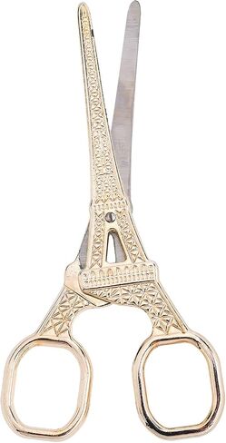 SUNNYCLUE 5.5Inch Sewing Scissors Vintage Stainless Steel European Tower Scissors for Fabric & Paper Cutting Craft Threading Household Daily Use Cross-Stitch, Rose Gold in Kuwait