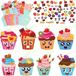 30 عبوة من مجموعات الأعمال اليدوية لعيد الحب DIY Monster Craft للأطفال، اصنع زينة الوحش الخاصة بك بكميات كبيرة من مجموعة أدوات تزيين الورق لعيد الحب لأنشطة الألعاب المنزلية