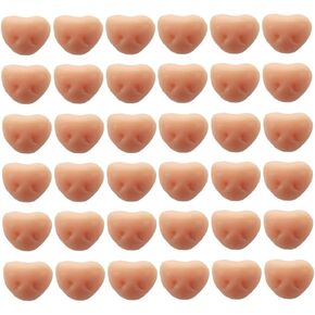 100 Pcs 7mm Plastic Safety Noses Craft Doll Nose Triangle Dog Nose Crochet Puppet Noses for Stuffed Animals Making Black