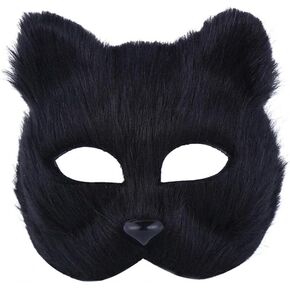 Hosfairy 1Pcs Hallween Animal Mask Fox Mask for Halloween Easter Carnival Masquerade Costume Party Cosplay Props