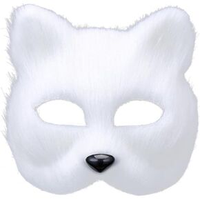Hosfairy 1 قطعة قناع الحيوان Hallween الثعلب قناع لجميع القديسين عيد الفصح كرنفال حفلة تنكرية زي حفلة تأثيري الدعائم in Kuwait