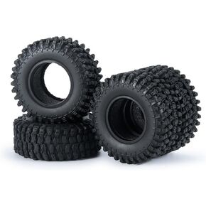 4PCS 1.0" Crawler Tires Rubber Wheel Tires Set for 1/24 Axial SCX24 90081 AXI00001 AXI00002 AXI00005 AXI00006 RC Crawler Car (50mm) in Saudi Arabia