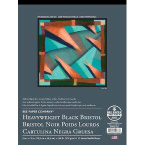 Bee Paper Black Bristol Pad, 11"-14"