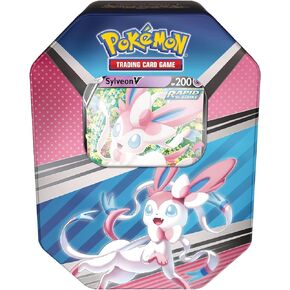 Pokémon TCG: V Heroes Tin Sylveon (1 Foil Card & 4 Booster Packs) in Saudi Arabia