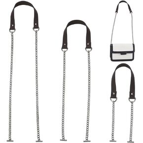 WADORN 3 Pieces PU Leather Purse Chain Strap, Crossbody Shoulder Strap with Toggle Clasp Alloy Metal Handbag Chain in Saudi Arabia