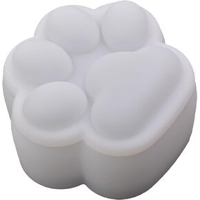 5.5" Cat Paw Box Epoxy Mold with Lid, DIY Resin Casting Cat Paw Trinket Box Silicone Mold for Storage Small Stuff, Glossy Finish