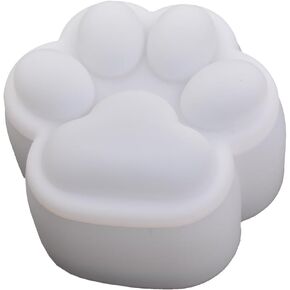 5.5" Cat Paw Box Epoxy Mold with Lid, DIY Resin Casting Cat Paw Trinket Box Silicone Mold for Storage Small Stuff, Glossy Finish