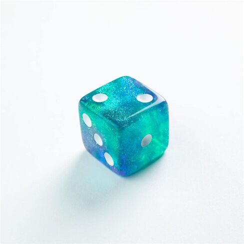 Galaxy Series Mars D6 Dice Set Set of 36 Six-Sided Dice Premium Quality Resin Dice for Dice Games, Board Games and Card Games Cosmic Glittering Design Red and Blue Color Made by Gamegenic in Saudi Arabia