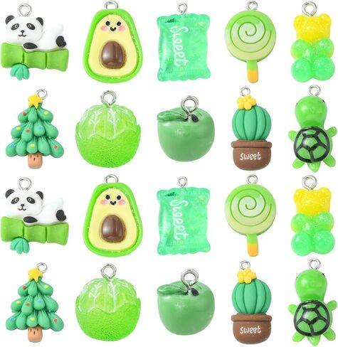 LiQunSweet 30 Pcs 6 Colors Opaque Resin Mixed Color Baby Charms Feeding Bottle Drink Milk Charms for Birthday Party Decoration in Kuwait