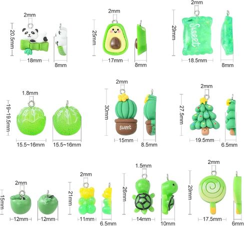 LiQunSweet 30 Pcs 6 Colors Opaque Resin Mixed Color Baby Charms Feeding Bottle Drink Milk Charms for Birthday Party Decoration in Kuwait