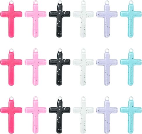 LiQunSweet 30 Pcs 6 Colors Opaque Resin Mixed Color Baby Charms Feeding Bottle Drink Milk Charms for Birthday Party Decoration in Kuwait
