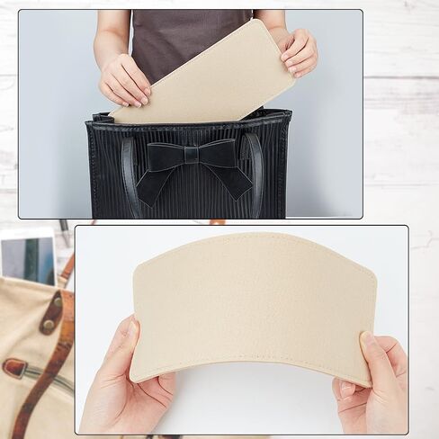 PH PandaHall 6pcs 3 Sizes Felt Base Shaper, Rectangle Bag Support Insert Base Black Handbag Base Insert Purse Bottom Insert Bag Stabilizer Bag Liner Board for Tote Leather Purse Crossbody Bag Backpack in Saudi Arabia