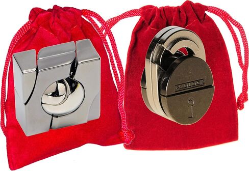 احجية دعابة الدماغ هاناياما من ماربل اند كلوك، مع اكياس مخملية حمراء برباط سحب - عناصر مجمعة in Kuwait