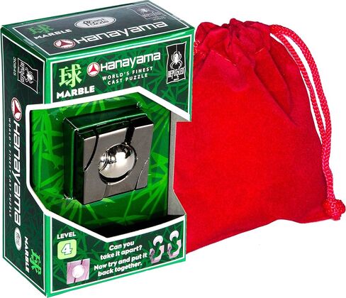 احجية دعابة الدماغ هاناياما من ماربل اند كلوك، مع اكياس مخملية حمراء برباط سحب - عناصر مجمعة in Kuwait