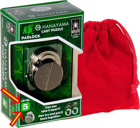 احجية دعابة الدماغ هاناياما من ماربل اند كلوك، مع اكياس مخملية حمراء برباط سحب - عناصر مجمعة in Kuwait