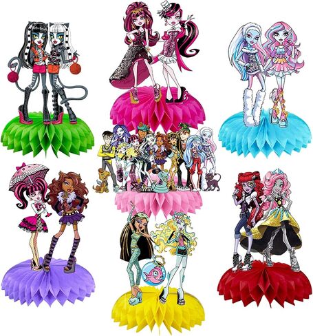 VERSAINSECT y Party Decorations, 7Pcs Girl Theme Party Centerpieces, Photo Booth Props, Cake Toppers, Girl Party Supplies for Girls and Boys in Kuwait