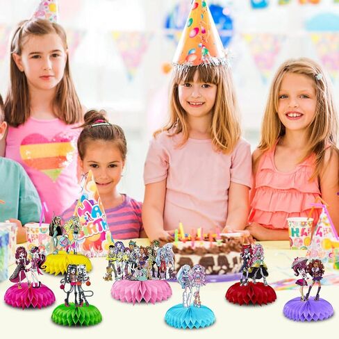 VERSAINSECT y Party Decorations, 7Pcs Girl Theme Party Centerpieces, Photo Booth Props, Cake Toppers, Girl Party Supplies for Girls and Boys in Kuwait