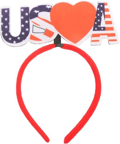 4 قطع من اكسسوارات رباط اليد من اليكسيو، اكسسوارات الولايات المتحدة الامريكية، قبعة ونجمة وعصابة راس رياضية، لوازم الحفلات الرياضية in Kuwait