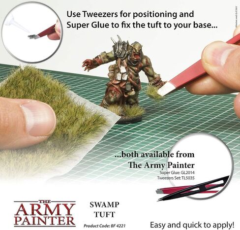 خصلات مستنقع The Army Painter، 77 خصلة عشب ثابتة ذاتية اللصق في 3 أحجام، لقواعد النماذج، ومناظر التضاريس، والقواعد المصغرة وقاعدة الديوراما، وخصلات العشب الأخضر لقواعد الألعاب in Kuwait