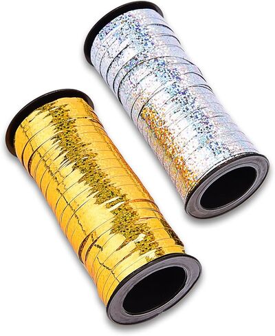 ربطة عنق ذات شريطين مجعد من شركة صن منز للحفلات والمهرجانات وحفلات الزهور والحرف اليدوية وتغليف الهدايا، 5 مم، 200 متر in Kuwait