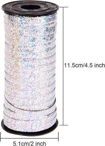 ربطة عنق ذات شريطين مجعد من شركة صن منز للحفلات والمهرجانات وحفلات الزهور والحرف اليدوية وتغليف الهدايا، 5 مم، 200 متر in Kuwait