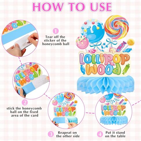 باجين 12 قطعة زينة مركزية على شكل خلية نحل كانديلاند لتزيين طاولة الحفلات والحلويات والحفلات، قطع مركزية لطاولة حفلات عيد الميلاد للبنات الصغيرات وحفلات استقبال المولود الجديد in Kuwait